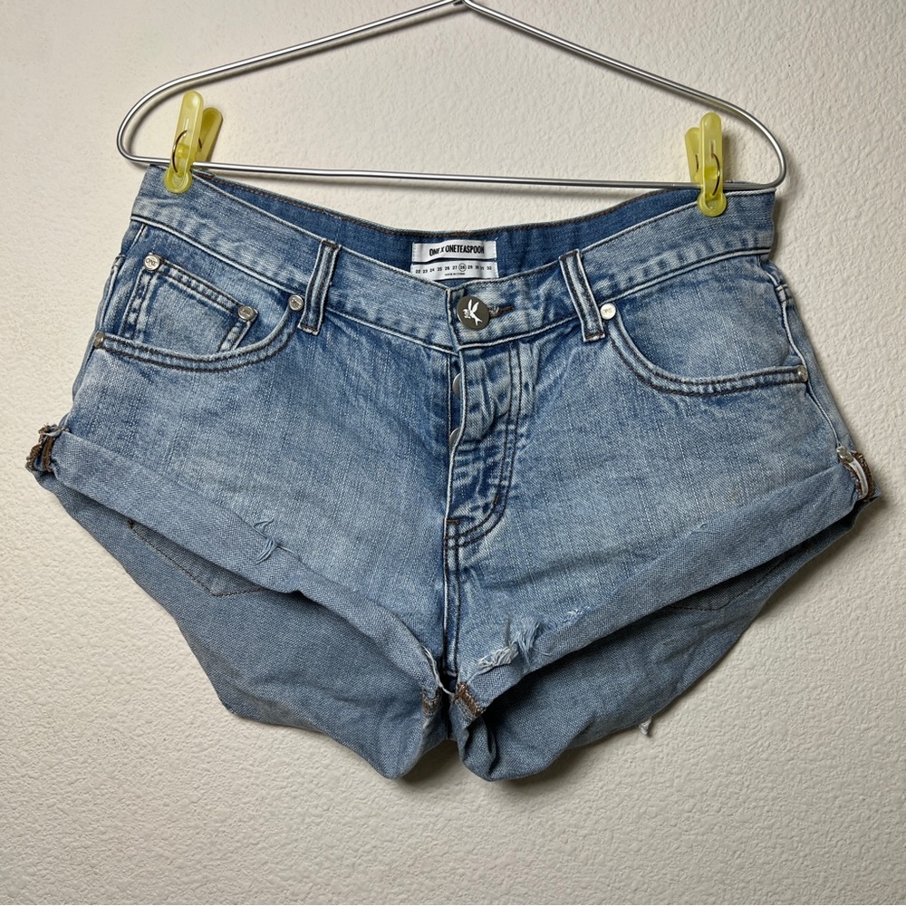 One Teaspoon Bandit Denim Shorts 28